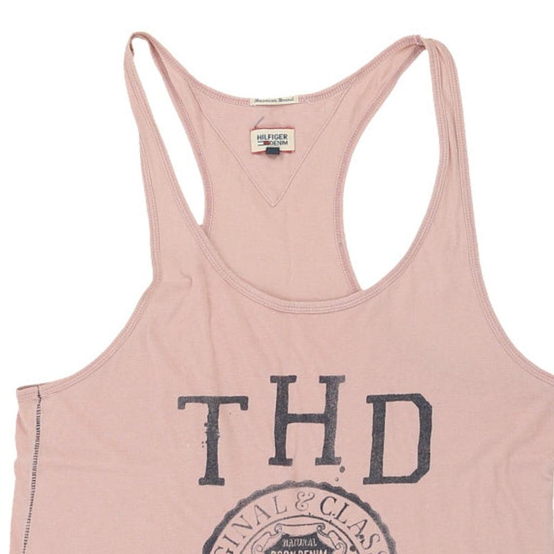New York Hilfiger Denim Vest - Small Pink Cotton