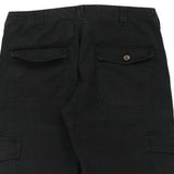 Umm Cargo Trousers - 36W 28L Black Cotton