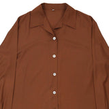 Unbranded Shirt - XL Brown Polyester
