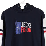 Age 14  Jeckerson Spellout Hoodie - XL Navy Cotton