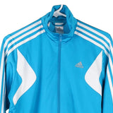 Age 13-14 Adidas Track Jacket - Large Blue Polyester