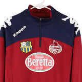 Age 14 Polisportiva lamezia Kappa Football 1/4 Zip - Medium Block Colour Polyester