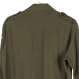 1989 Germany Unbranded Shirt - Medium Khaki Cotton Blend