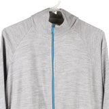 Unbranded Zip Up - XL Grey Cotton Blend