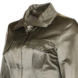 Unbranded Jacket - Small Green Cotton Blend