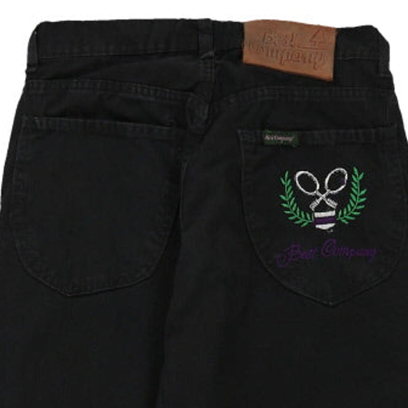 Best Company Embroidered Jeans - 27W UK 8 Black Cotton