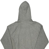 Vintage Champion Spellout Hoodie - Medium Grey Cotton