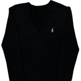 Tommy Hilfiger Sweater - Small Black Cotton Blend