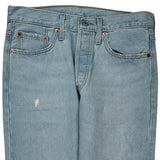 501 Levis Jeans - 30W UK 10 Light Wash Cotton