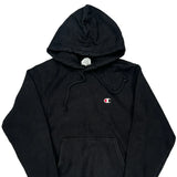 Reverse Weave Champion Hoodie - Small Black Cotton