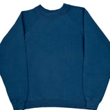 Blank Unbranded Sweatshirt - Large Blue Cotton