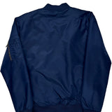 Vintage AsstSeries Bomber Jacket - Medium Blue Polyester