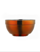 Anygleam Red Rainbow Rice Bowls – 2Pcs Big Stainless Steel, Single-Layer Anti-Scalding Cooking Utensils