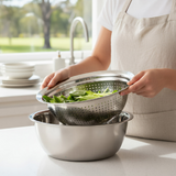 Anygleam Silver Stainless Steel Food Slicer – Multi-Function Kitchen Tool for Effortless Fruit & Vegetable Prep
