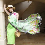 Anyyou 100% Mulberry Silk Emerald Green Scarf Women Luxury Long Shawl – Beach Wear, Swimwear Cover Up, Pashmina Foulard Fashion Accessory