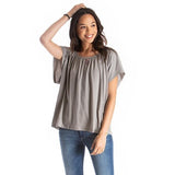 U-Back Top - Organic Cotton - Grey