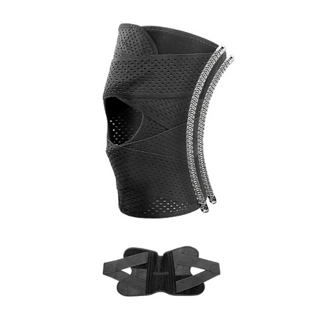 Anyfit 1PC Sports Kneepad 41-49cm Black Universal Elastic Fitness Gear Knee Cushioning Padding Equipment Brace Protector