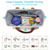 Anymom Mommy Diaper Bags White 3 pcs Set Nappy Backpack Maternity Multifunctional Handbag Large Capacity Luggage Sleeve