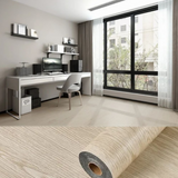 ANYHOUZ Vinyl Floor Tile 40×300cm – Light Beige Wood Grain Waterproof Self‑Adhesive Flooring