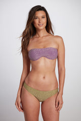 Brigitte Underwire Bikini Top With Removable Straps Lurex - Lilac