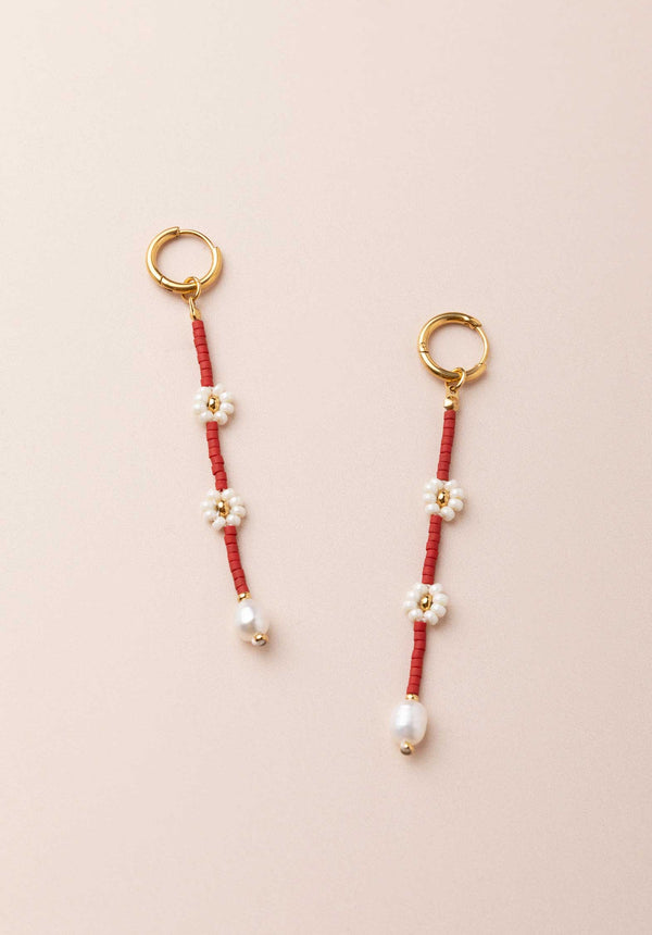 Earring  A2045er02-6 Red