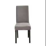 Anyseat Gray Elastic Chair Cover – Plain Dining Slipcover & Home Décor