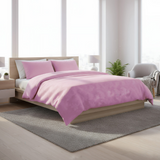 ANYHOUZ Pink Duvet Cover – Ultra Soft Cotton Quilt Comforter for Elegant Bedroom & All-Season Sleep
