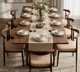 Anyseat Beige Fur Stretch Chair Cover – Washable, Removable Dining & Kitchen Seat Protector