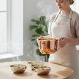 Anygleam Rose Gold Stainless Steel Separator Pot 1000ML – Golden Oil Filter Bowl for Soup, Gravy, Water & Fat Removal Kitchen Tool