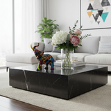 ANYHOUZ Medium Blanced Neon Streak Graffiti Elephant Sculpture Figurine – Realistic Statue Ornament for Modern Home Decor