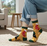 Anyfootwear 3 Pairs Women’s Symbolic Holiday Cotton Socks Funny Gift Party