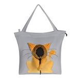 Anypet Cat Handbag Gray Soft Collar Pets Carrier Luggage Small Dog Travel Tote Bag With Safety Zippers