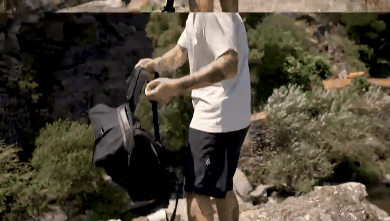 Nomad Hemp Rolltop Backpack in Full Black