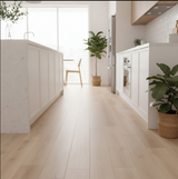 Anyhouz 5pcs Vinyl Floor Tiles – Natural Oak Wood Grain, Waterproof, Easy Install