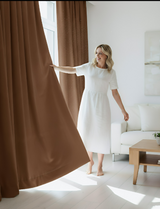 Anydrape Chocolate Velvet Blackout Curtains – High‑Quality Modern Luxury Drapes for Living Room, Bedroom & Dining Windows