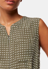 Jumpsuit 38485 Khaki-multi