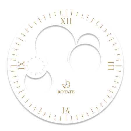 White & Gold Skeleton Dial