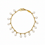 White Pearl Charm Bracelet - exact design