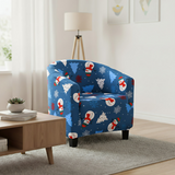 Anyseat Christmas Blue Chair Cover – Dustproof Tub Slipcover for Home Décor