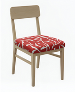 Anyseat Wine Red White Cracks Print Chair Cover – Stretch Washable Removable Seat Cover for Dining & Kitchen