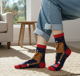 Anyfootwear 3 Pairs Women’s Symbolic Holiday Cotton Socks Funny Gift Party