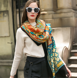 Anyyou 100% Pure Merino Wool Multicolor Tie Pattern Stylish Poncho Winter Large Scarf With Trendy Pashmina Shawl Bandana For Womenfashion Design