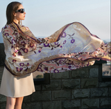 Anyyou 100% Mulberry Silk Mixcolor Long Scarf Luxury Brand Women Beach Shawl Wear Swimwear Pashimina Face Shield Foulard