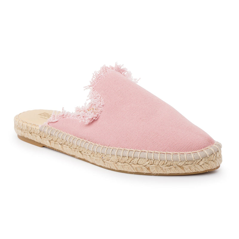 Zaragoza Eco Canvas Vegan Espadrille Mules - Pink - BIANKINA