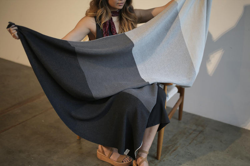 Grayscale Throw Blanket
