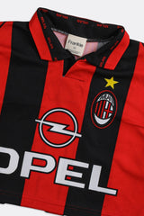 Rework A.C. Milan Crop Soccer Jersey - XS