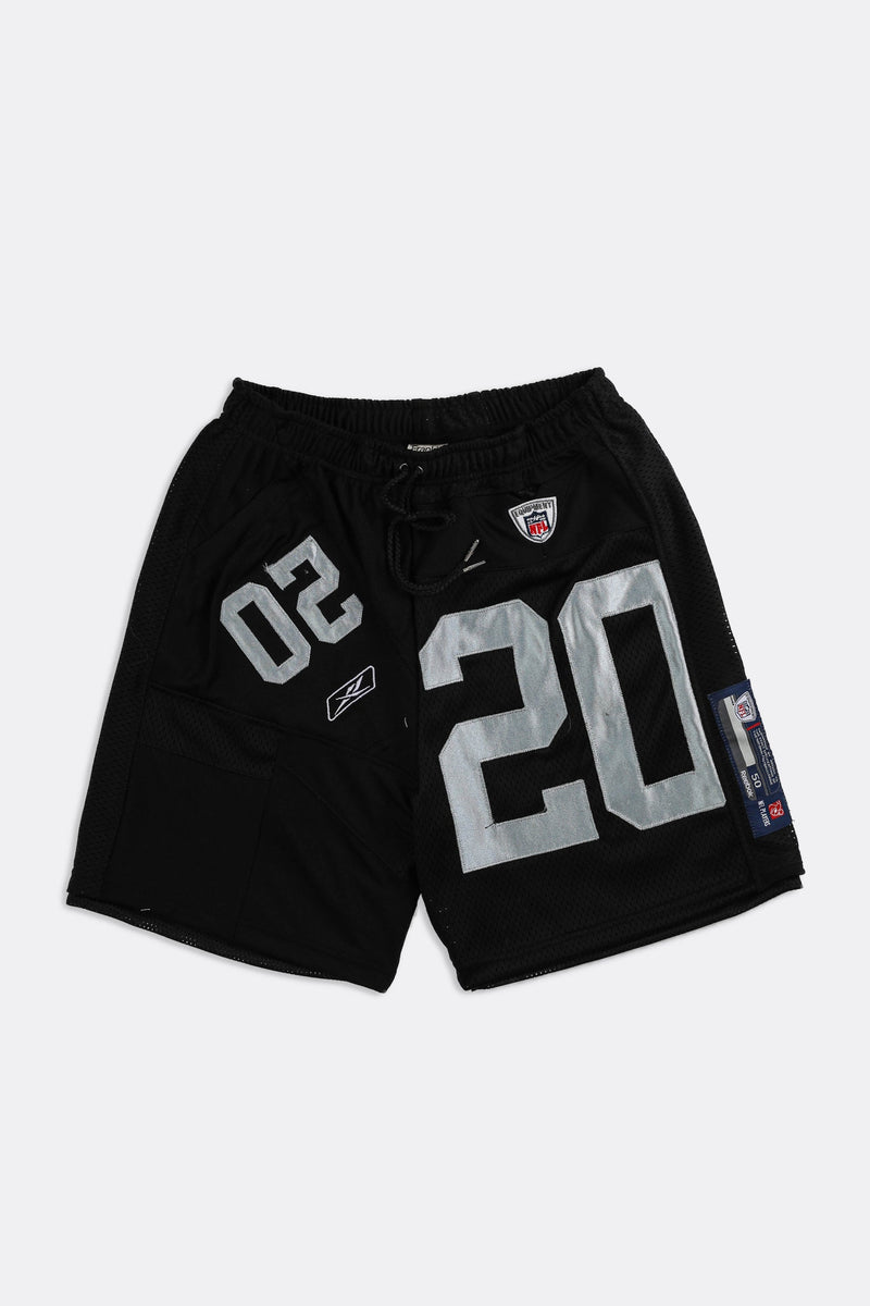 Unisex Rework Raiders NFL Jersey Shorts - Women-M, Men-S