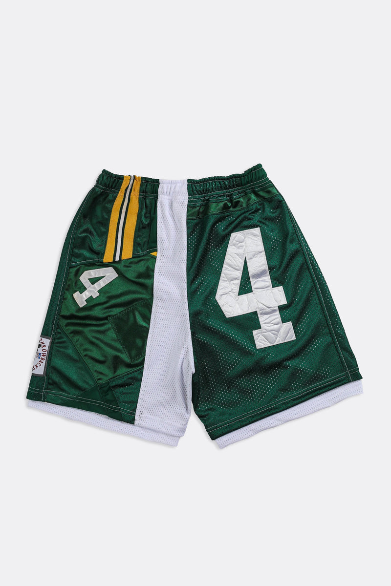 Unisex Rework Packers NFL Jersey Shorts - Women-S, Men-XS