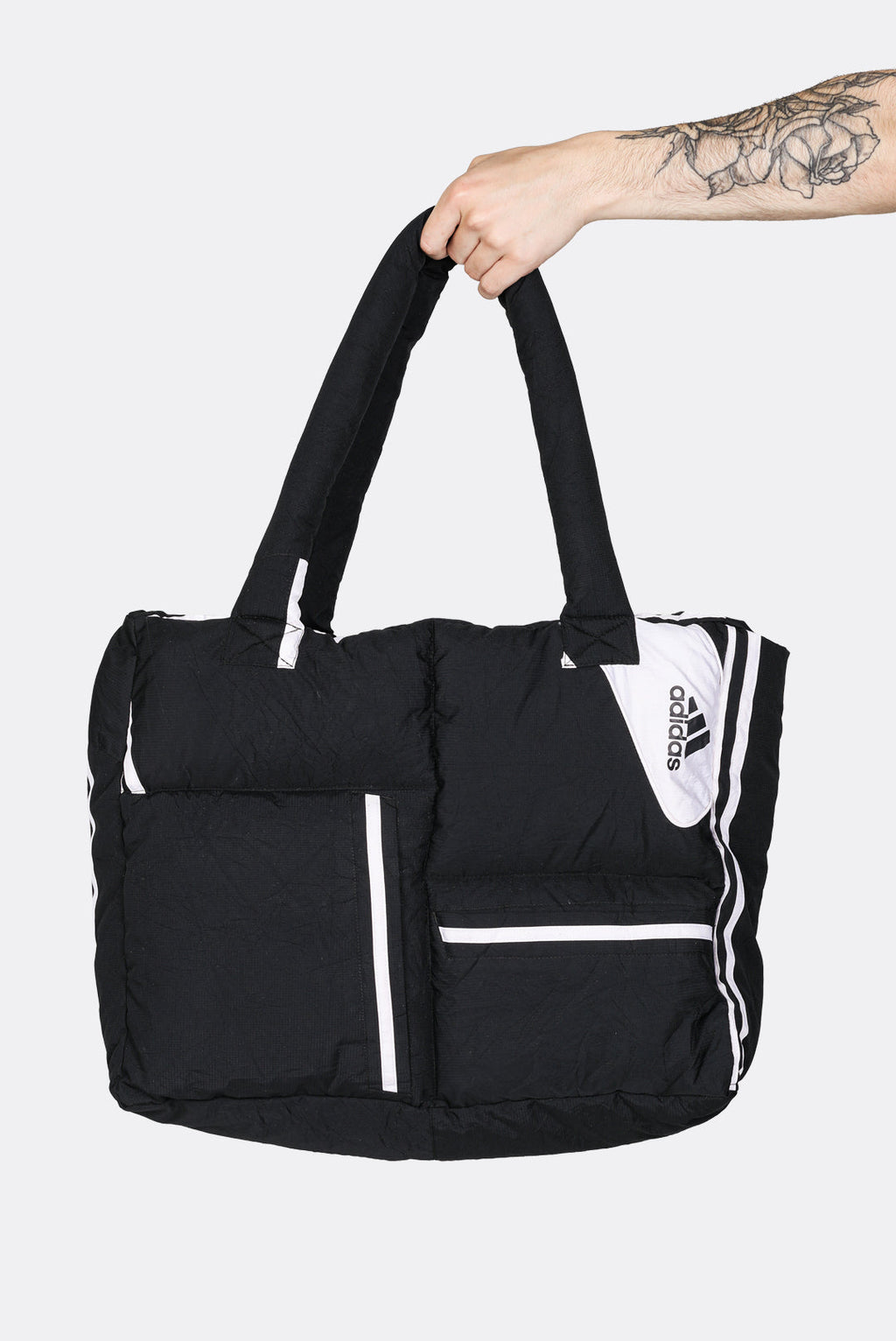 Frankie Collective - Rework adidas Mini Puffer Bag 039 in Black