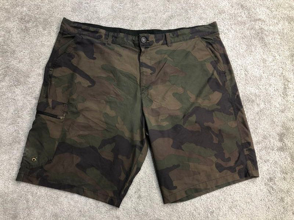 OP Shorts Mens 46 Green Khaki Camouflage Cargo Shorts Casual Outdoors Hiking